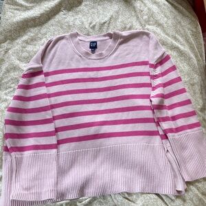 Pink striped Gap sweater